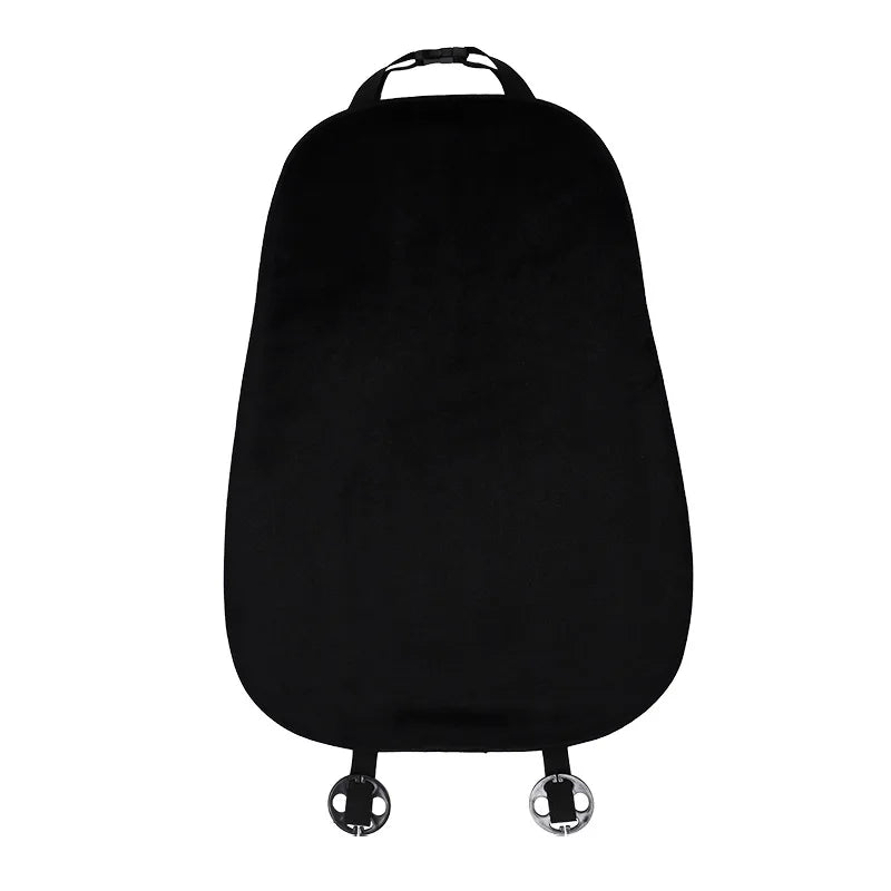 Cute Pink Plush Car Seat Cushion | Soft Winter Warm Car Pad