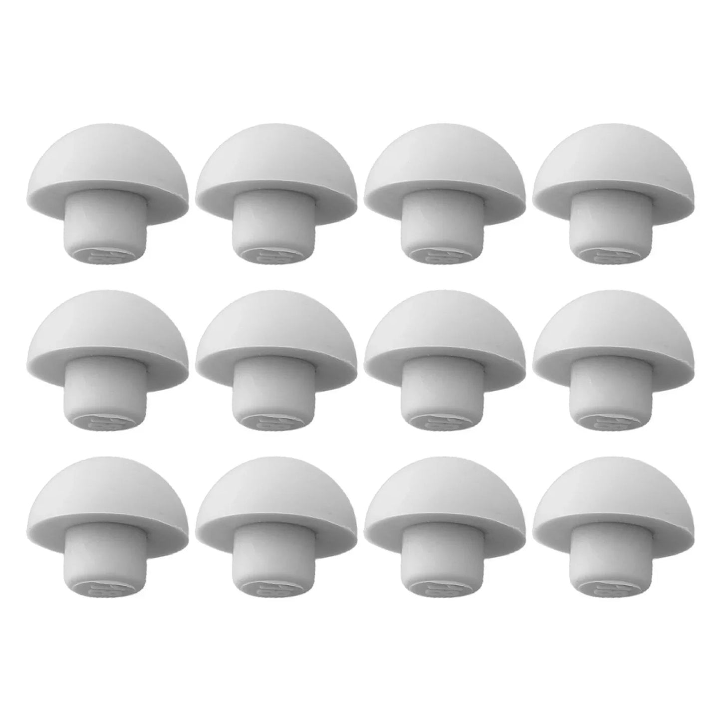 12-Pack Toilet Seat Bumper Pads – Shock-Proof Lid Buffer Cushions
