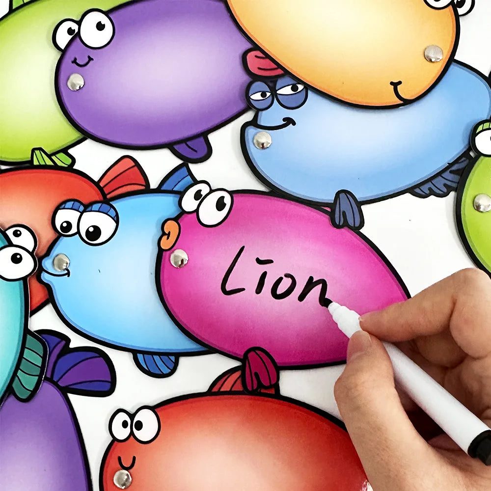 Dry Erasable Cards DIY Educational Learning Game Kindergarten