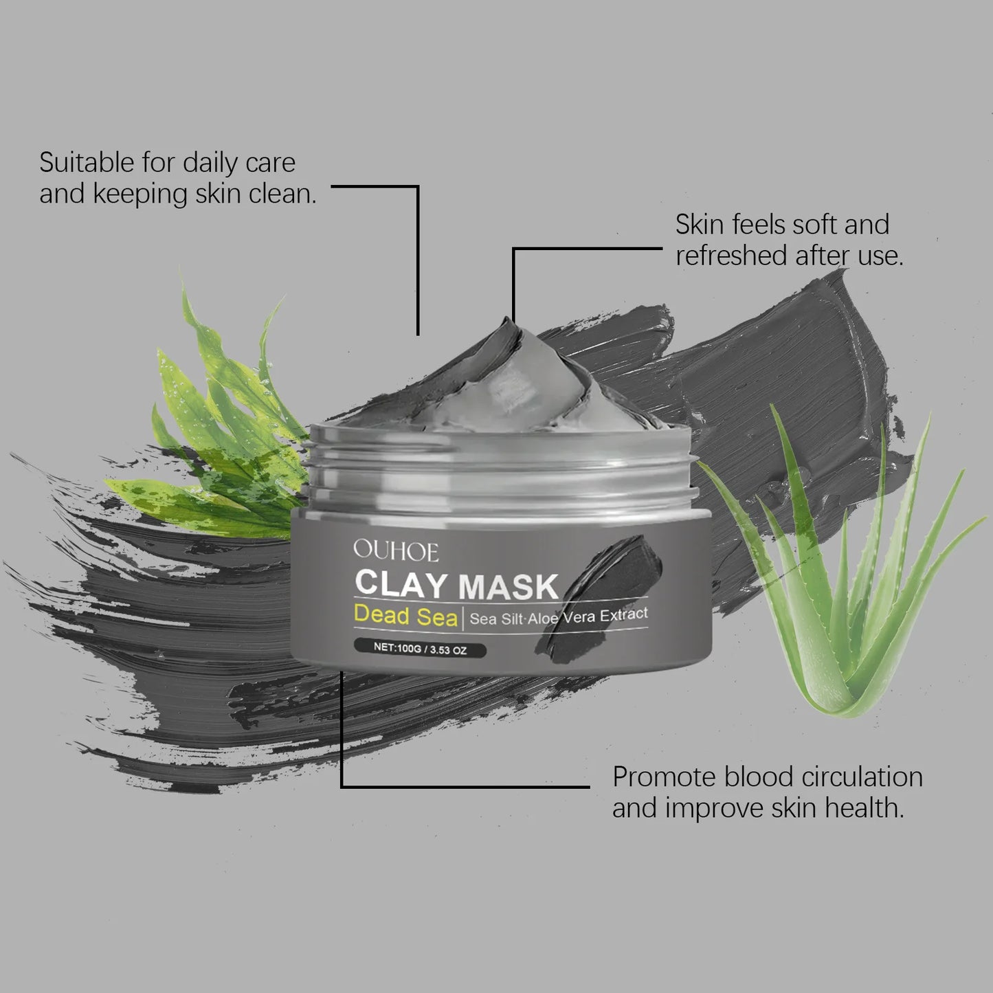Dead Sea Mud Face Mask – Cleanse, Brighten & Hydrate 100g