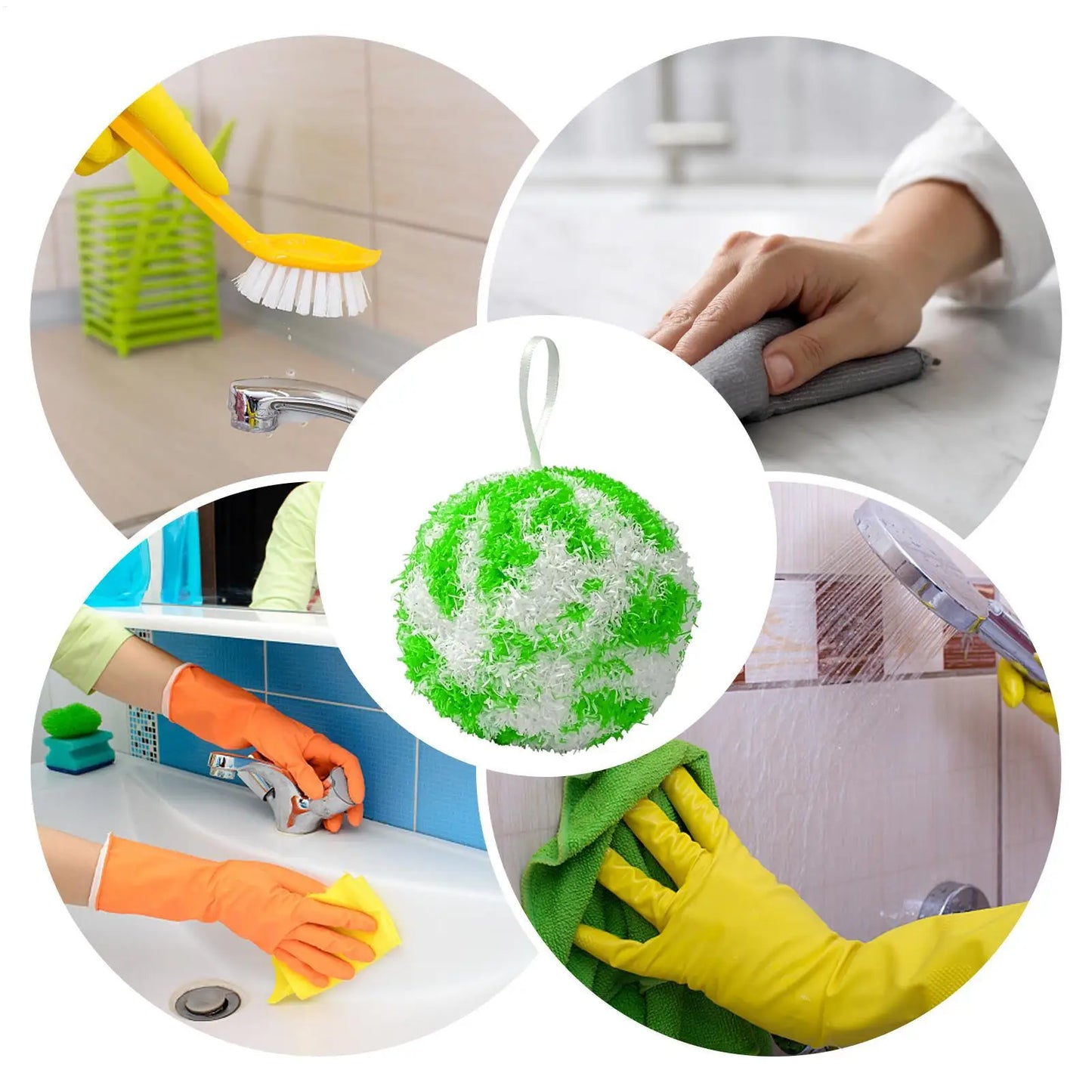 Nano Cleaning Ball – Scratch-Free Kitchen & Bathroom Scrubber