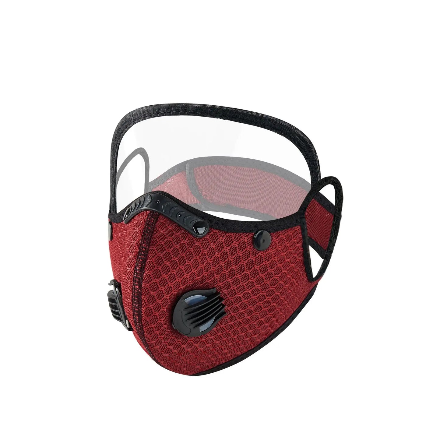 New Cycling Face Mask with Filter Goggles Dust Mask Sport Washable Reusable Facemask for men Bandana Actived Carbon Filters Peaceful Pleasures Health and Wellness Burgundy