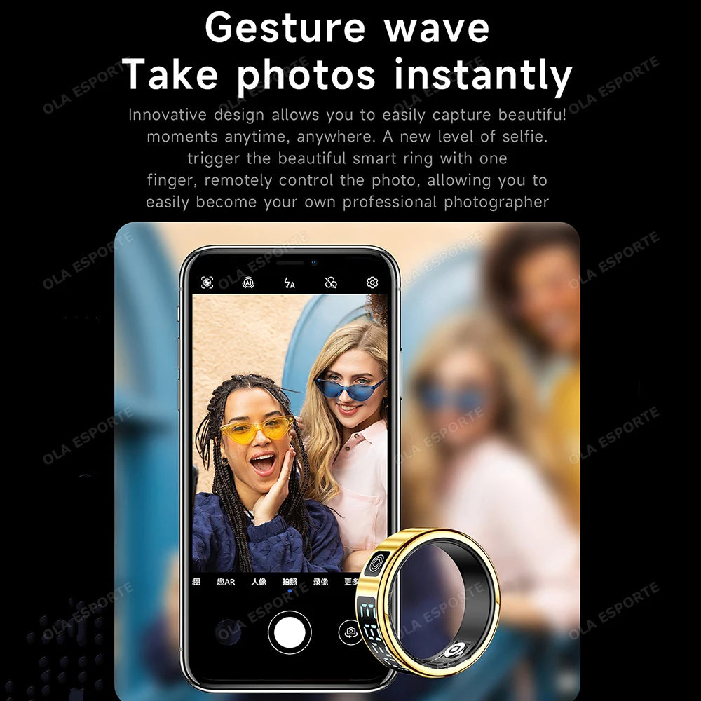 Smart Ring with Display | Heart Rate, SpO2 & Sleep Tracker