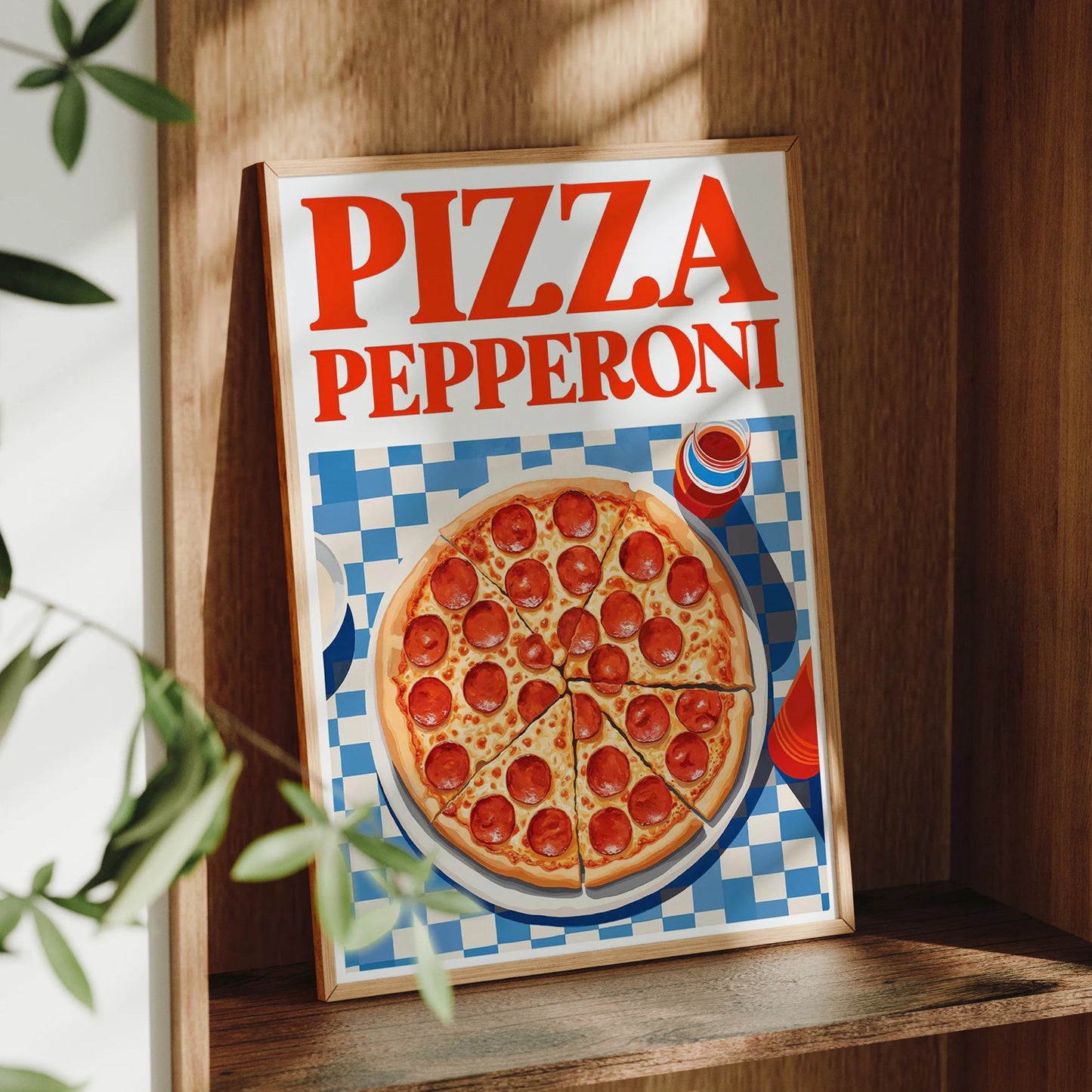 Modern Pizza Pepperoni Wall Art Print Canvas Painting Poster Picture For Living Room Kitchen Home Decor Peaceful Pleasures Health and Wellness