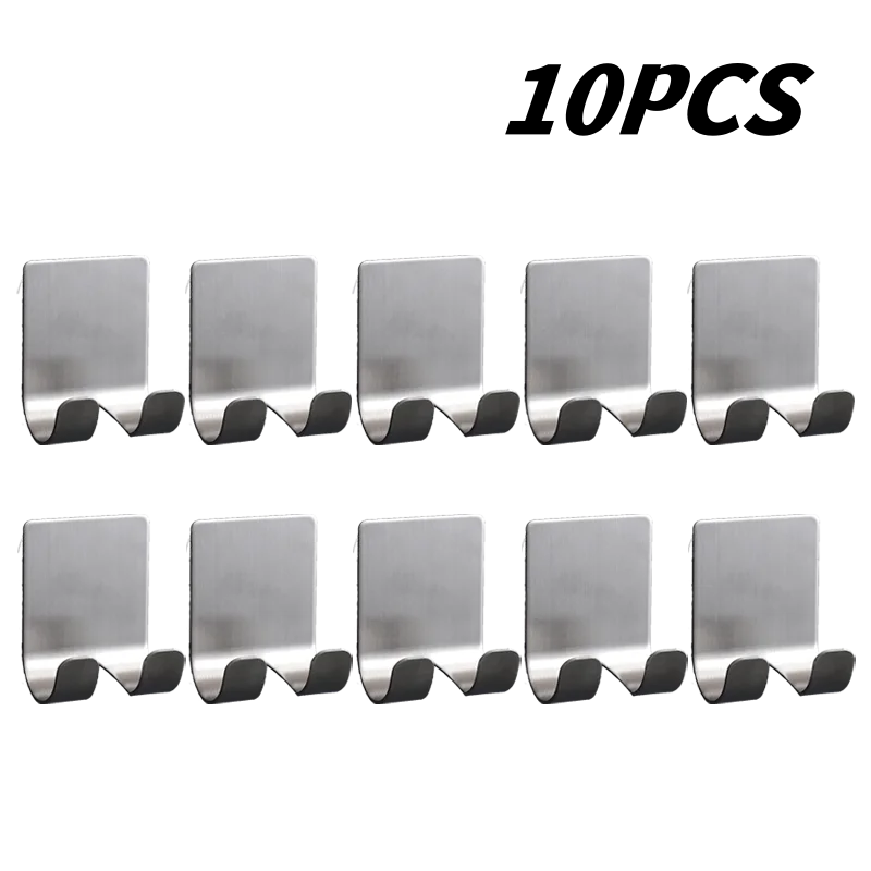 No-Drill Adhesive Razor Holder Wall Hook | Bathroom Storage