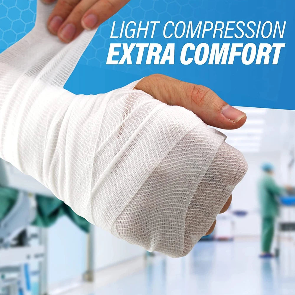 4-Roll Gauze Bandage Wrap – Breathable First Aid Wound Care First Aid Gauze Bandage Peaceful Pleasures Health and Wellness