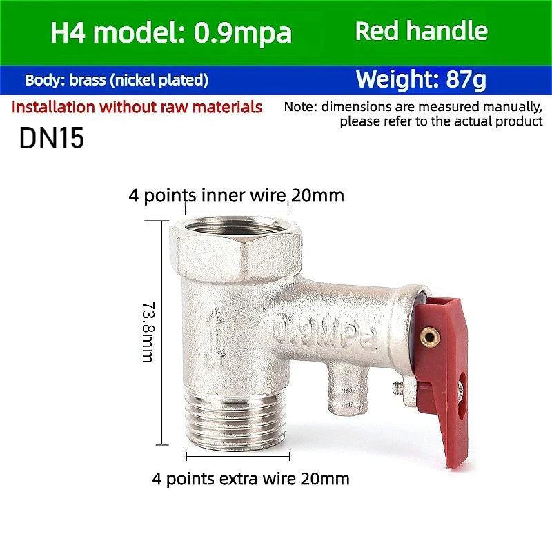 Brass Adjustable Pressure Relief Safety Valve | CE Certified