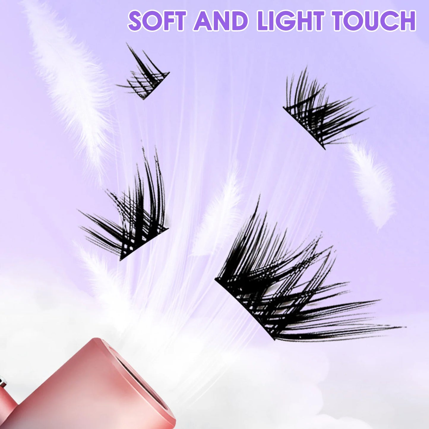 Foxes Style Cluster False Eyelashes – 32 Rows Thick Volume