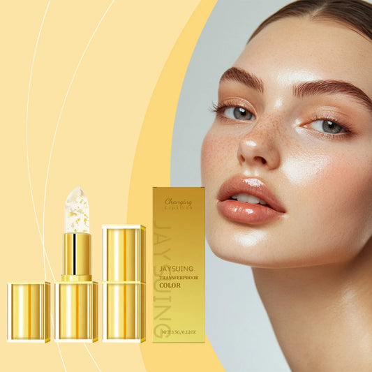Jaysuing Gold Color-Changing Lip Balm | Hyaluronic Acid Hydrating Color-Changing Lip Balm Oasis Select