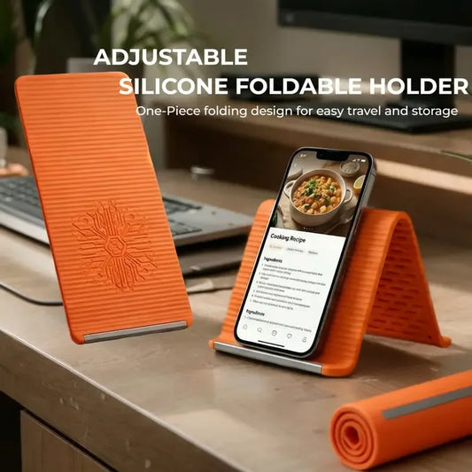 Multi-Angle Foldable Silicone Phone & Tablet Stand | Home Office Phone & Tablet Stand Peaceful Pleasures Health and Wellness