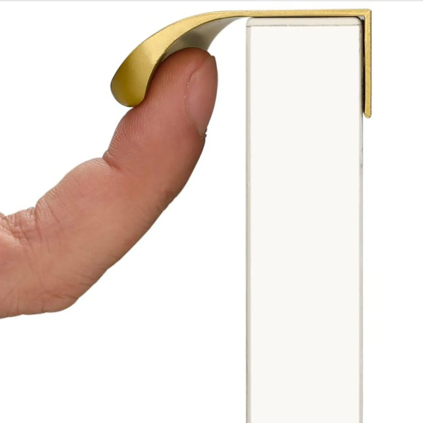 Finger Edge Pulls for Cabinets Metal Dresser Knobs Cabinet Door Pulls Knobs for Furniture Closet Wardrobe Peaceful Pleasures Health and Wellness