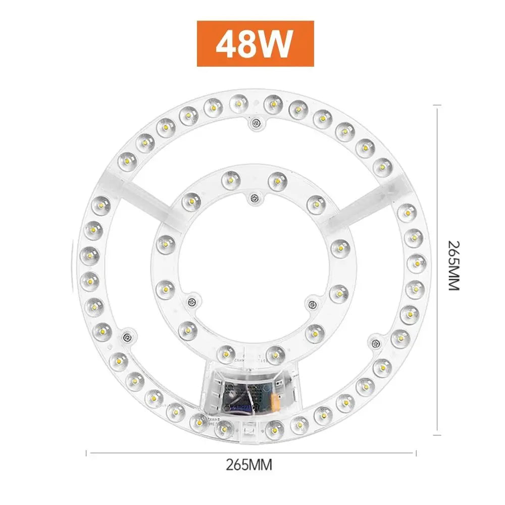 Dimmable Round LED Ceiling Light Module 12W–72W | Aluminum