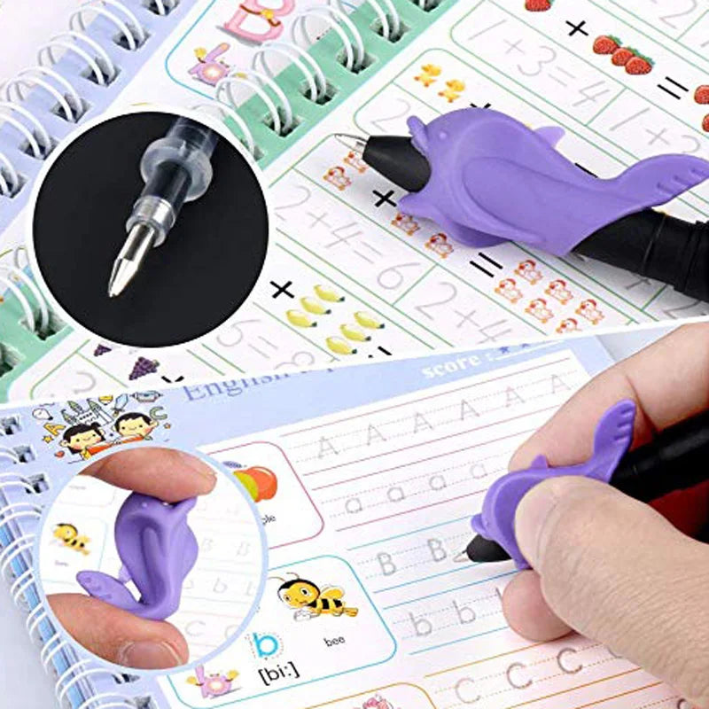 French Magic Practice Copybook Pen Preschools Kids Calligraphy
