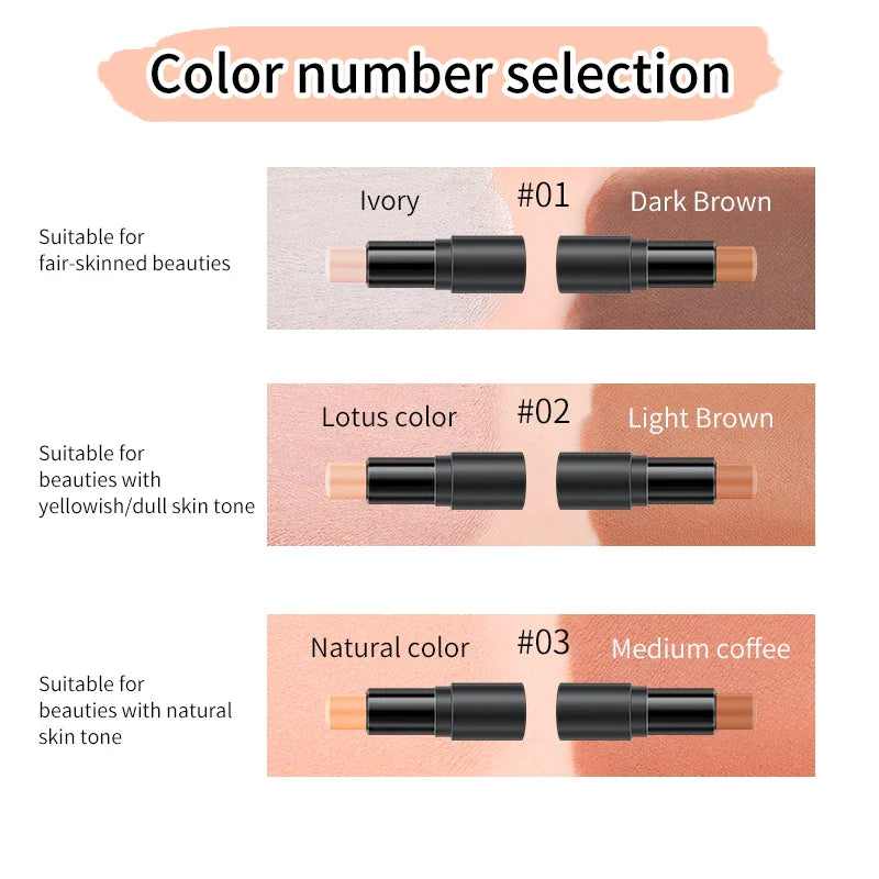 YANQINA 2-in-1 Contour & Highlight Stick | V-Face Sculpting