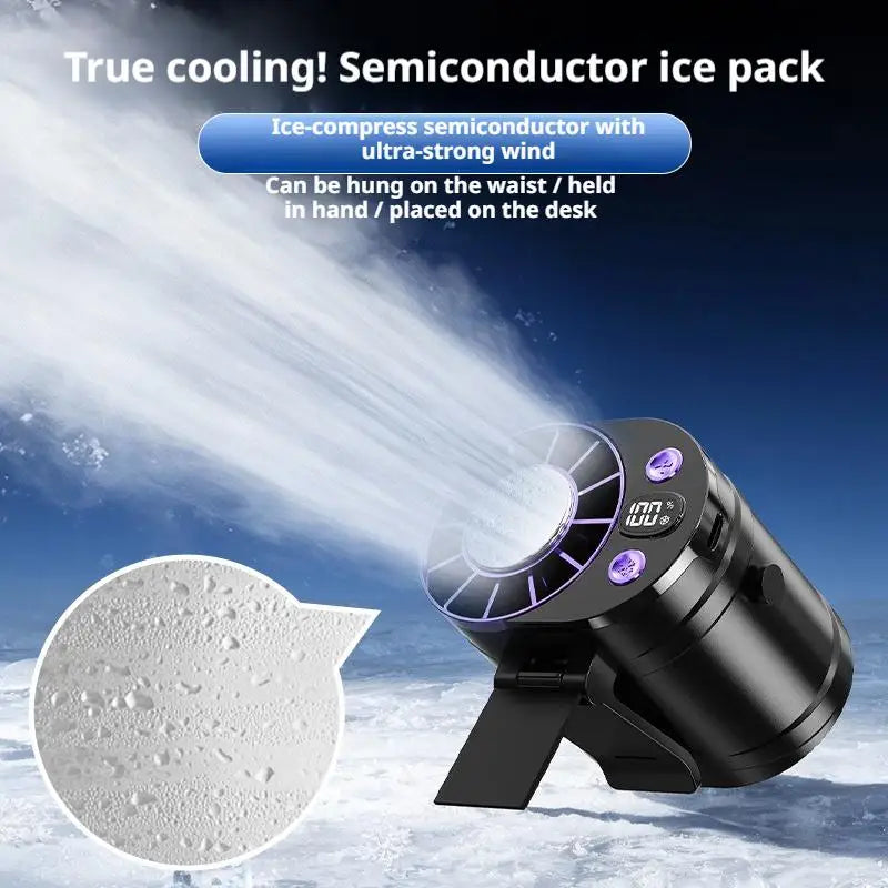 Clip-On Waist Fan | Semiconductor Cooling 3000mAh USB Rechargeable