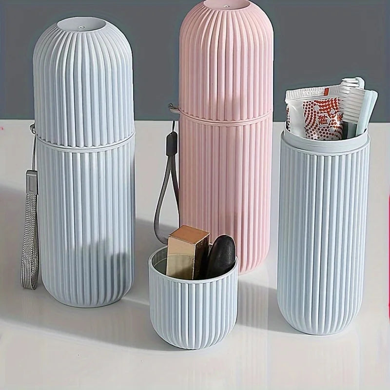 Travel Toothbrush Holder Cup & Case – Camping Organizer