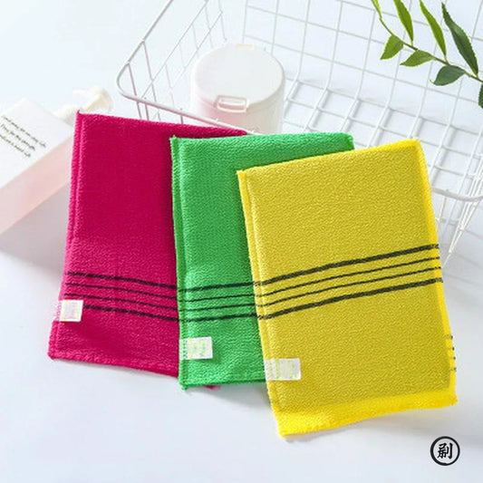Korean Exfoliating Bath Washcloth Body Scrub Towel Set 2pc Exfoliating Bath Cloth Peaceful Pleasures Health and Wellness