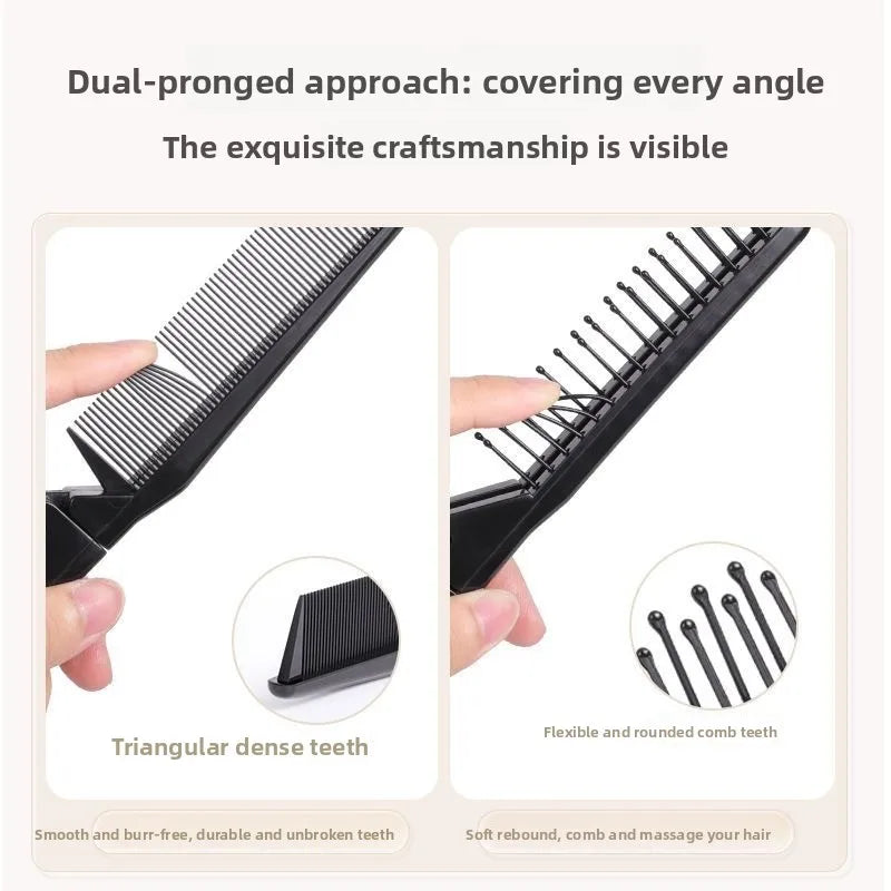 1pc 2 in 1 Double Headed Folding Hair Comb Portable Travel Hair Brush Compact Hair Comb Collapsible Pocket Brush Peaceful Pleasures Health and Wellness