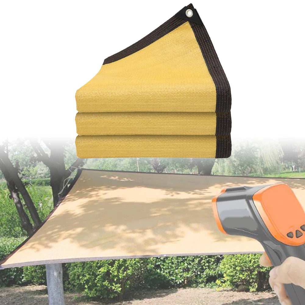 Sunshade Sail Polyester Encrypted Sunscreen Net Thickened UV Block