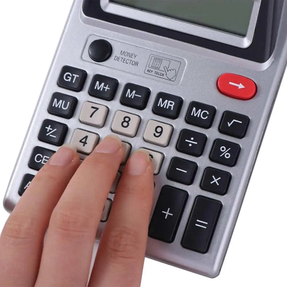 Dual Screen 12 Digits Calculator Large Screen Display Battery Powered Financial Accounter Calculator Easy To Use Multifunctional Peaceful Pleasures Health and Wellness