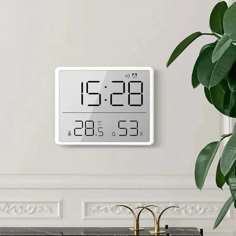 Digital Alarm Clock with Temperature & Humidity | Magnetic Desk