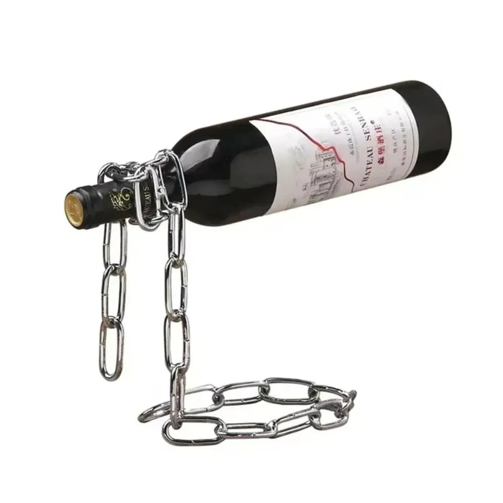 Snake Wine Bottle Holder | Wrought Iron Suspended Ornament
