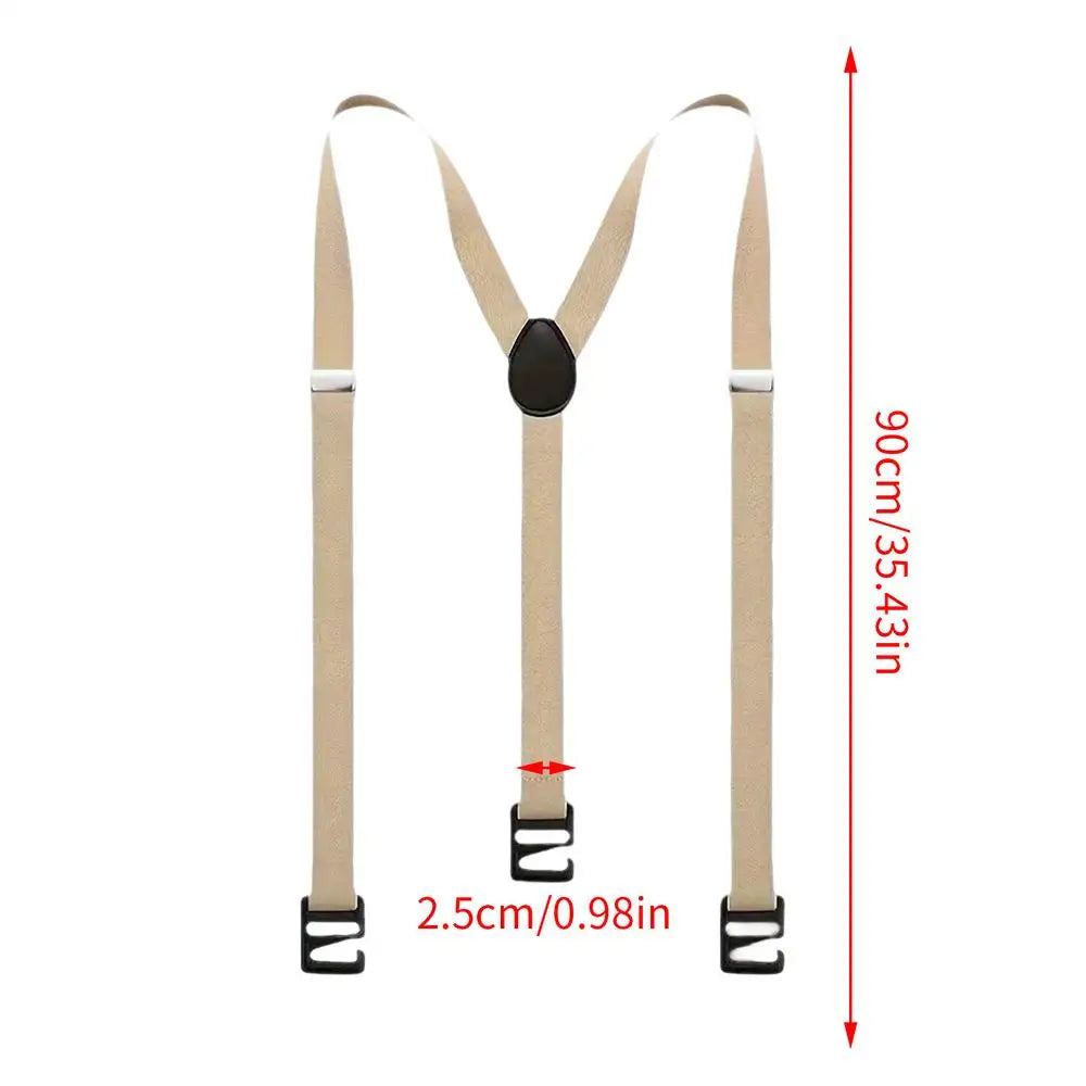 Men's Y-Back Suspenders – Adjustable Heavy Duty Hidden Braces