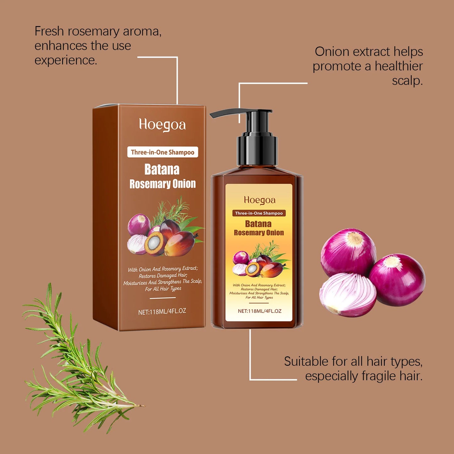 Batana Rosemary Anti-Hair Loss Shampoo – All Hair Types