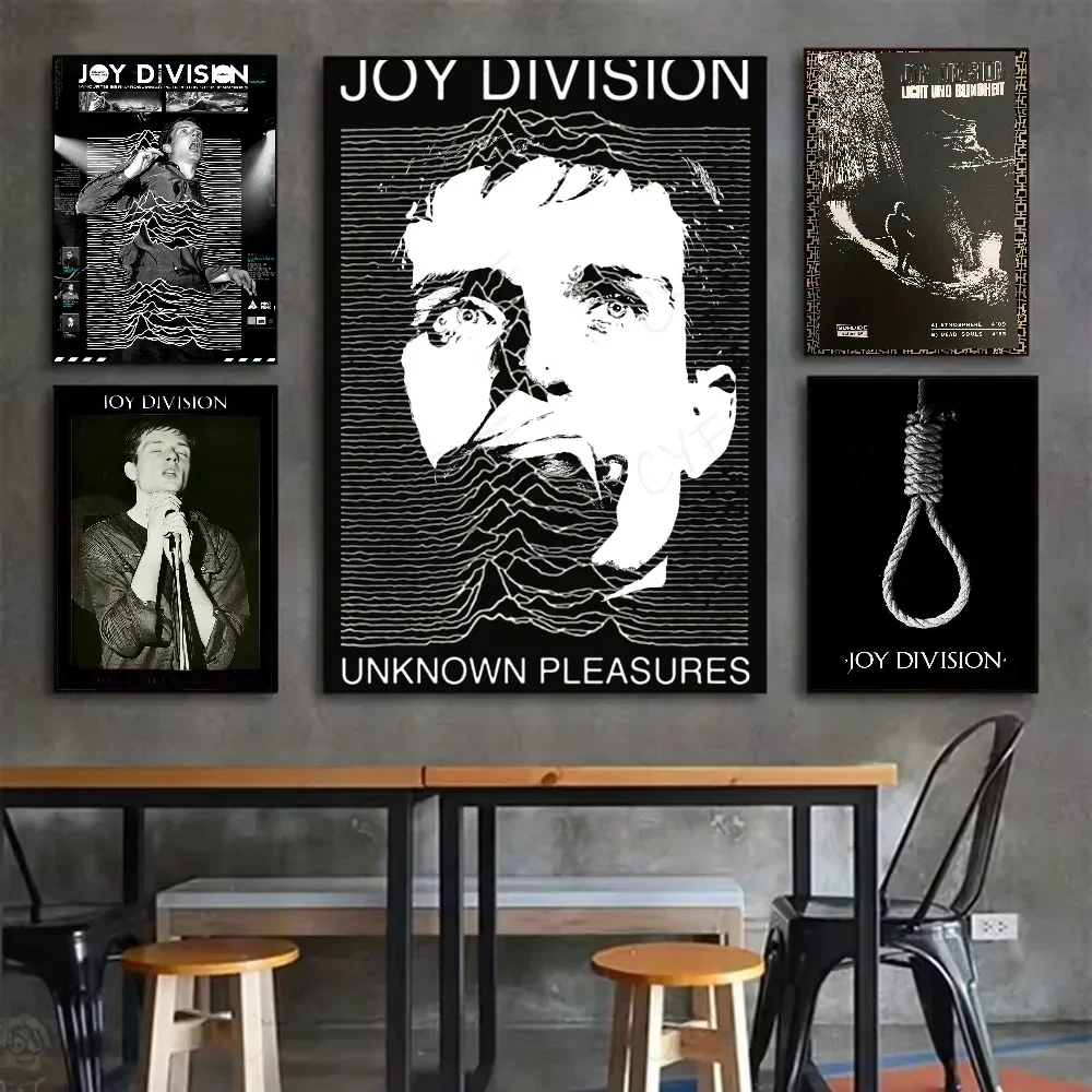 Joy Division British Post Punk Band Canvas Poster Minimalist Aesthetic Wall Art Print Modern Living Room Home Decor Peaceful Pleasures Health and Wellness