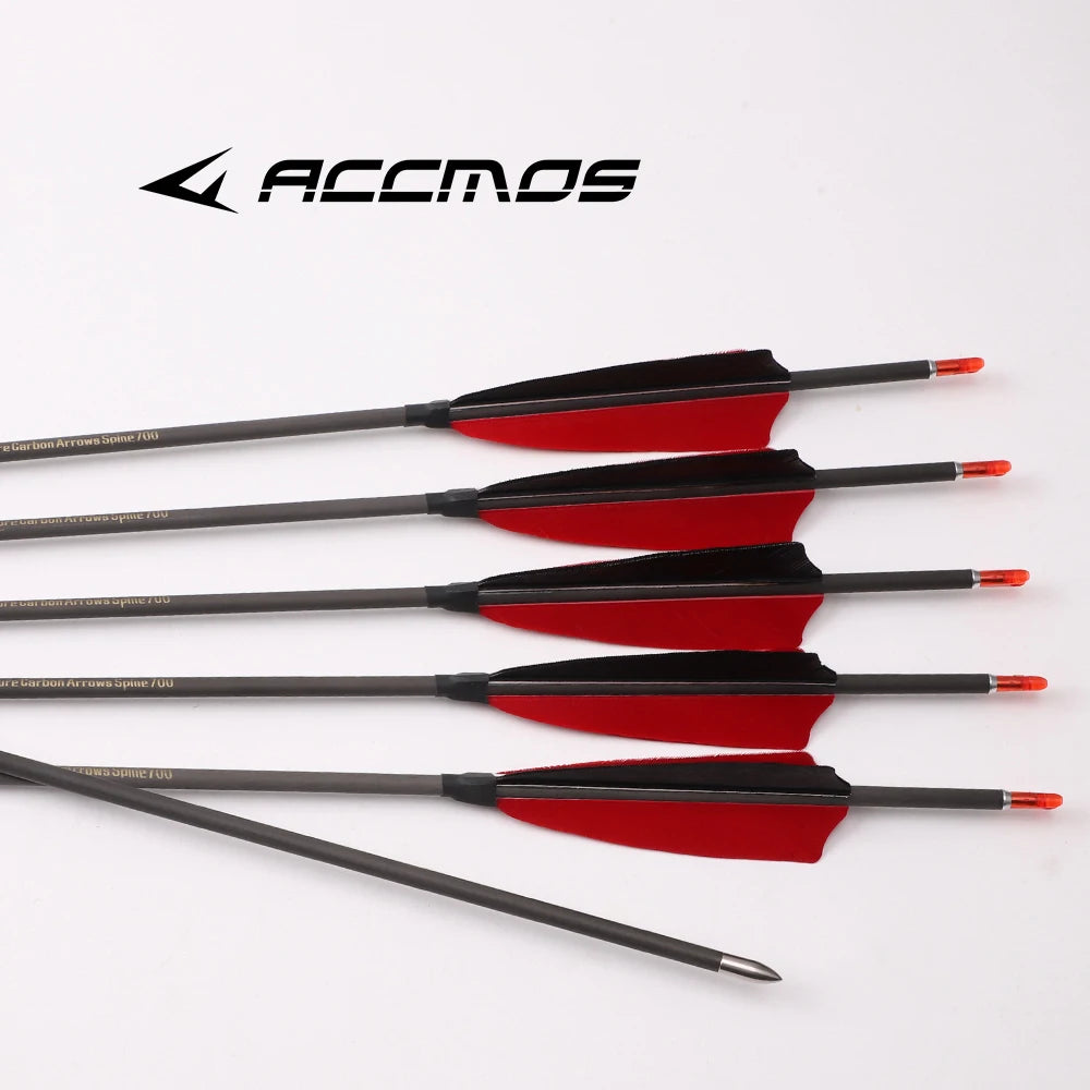 6 Pure Carbon Arrow ID4 Spine 300 400 500 600 700 800 900 1000 1100