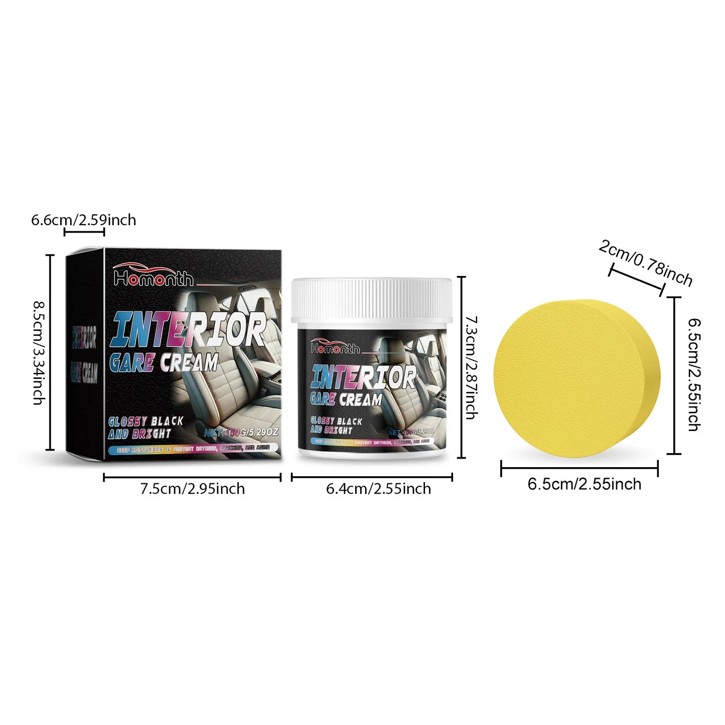 Beeswax Car Leather Care Cream – Restore, Clean & Protect 150g