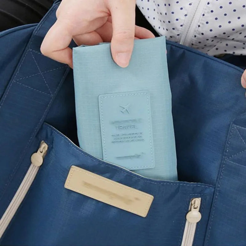 Portable Shoe Bags Travel Holds Multifunction Waterproof Folding Storage High Capacity Shoe Pouch Organizer Peaceful Pleasures Health and Wellness