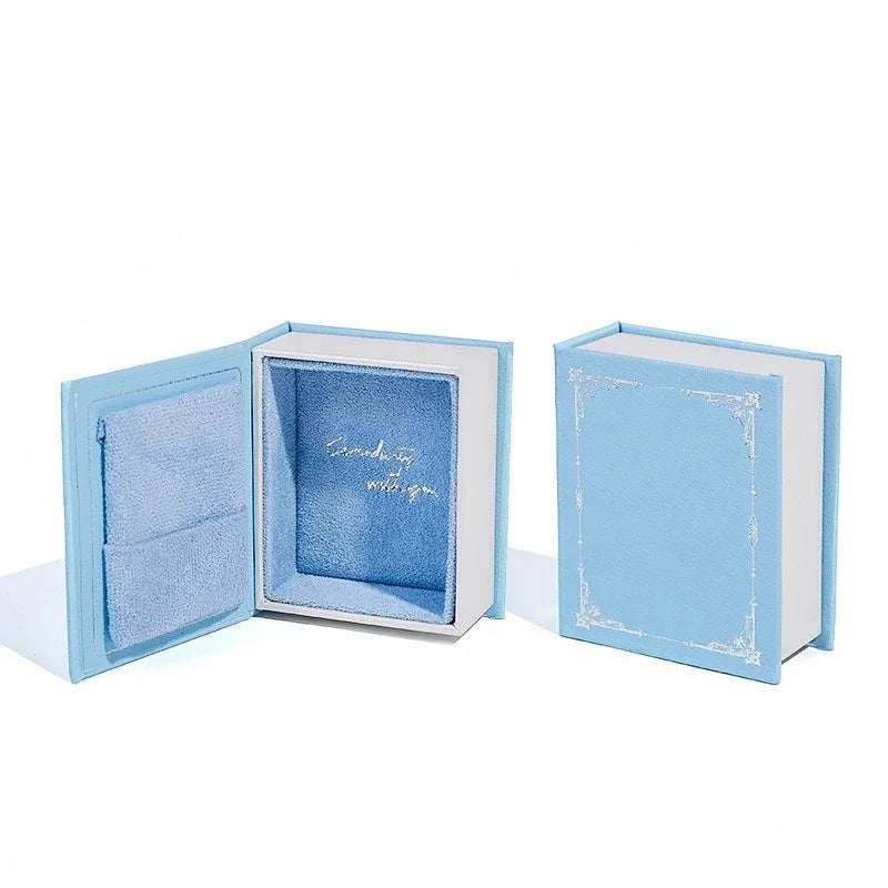 Vintage Mini Jewelry Book Boxes Ring Pendant Storage Boxes Small Ring Boxes Little Red Book Jewelry Box Jewelry Boxes Practical Peaceful Pleasures Health and Wellness Blue