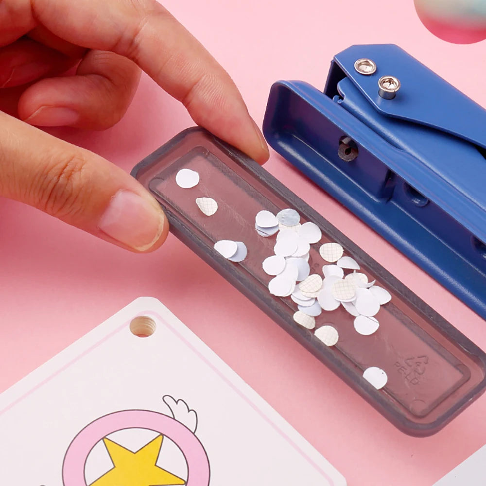 Single Hole Multifunctional Punching Machine Student Stationery