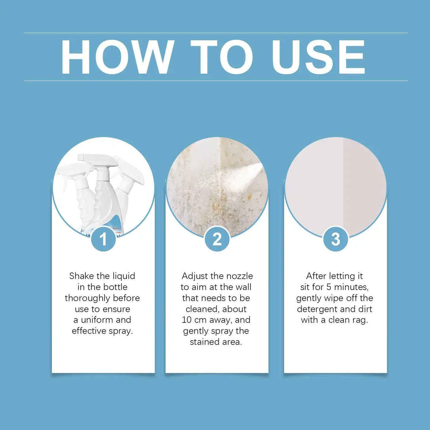Mould Removal Spray – Anti-Mildew Bathroom & Wall Cleaner