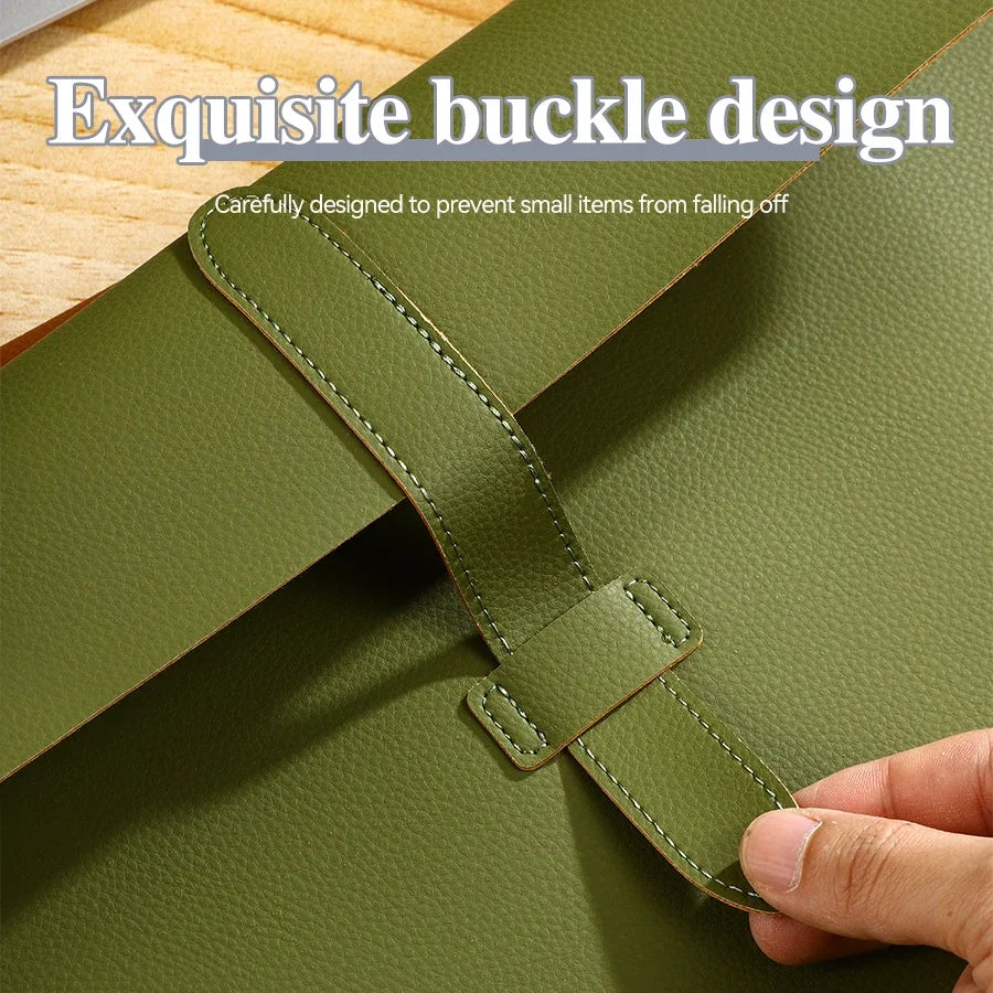 A4 Leather Document Bag | Business & School Folder Organizer