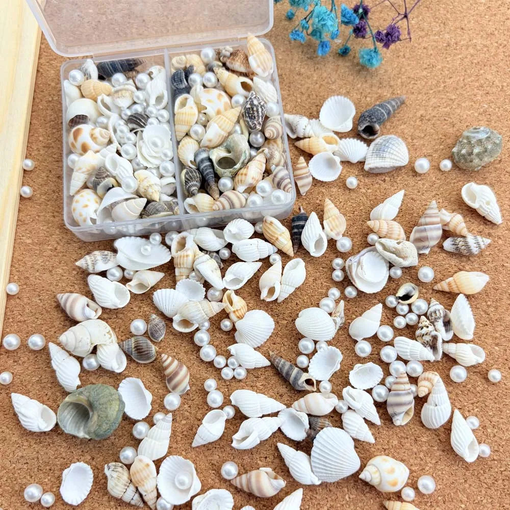 Resin Simulation Pearls & Shells Mix – DIY Craft & Home Décor