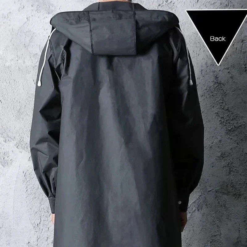 Men's Waterproof EVA Raincoat – Motorcycle Poncho & Fishing Gear