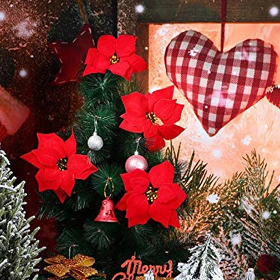 Gold Clip Artificial Flowers – Wedding, Christmas & Home Décor
