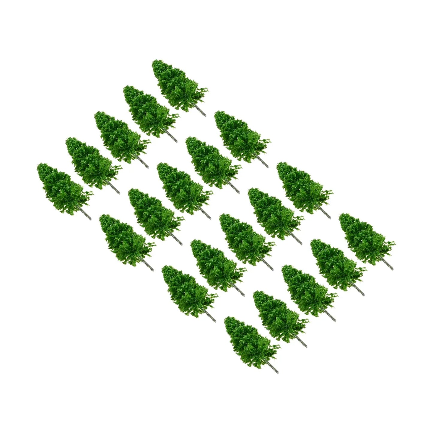20Pcs Miniature Trees 5.4cm | Railway Model & Diorama Decor