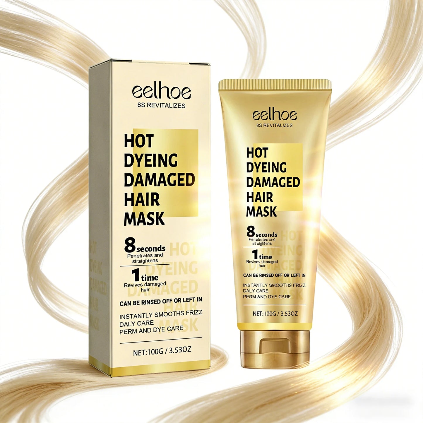 Eelhoe Keratin Hair Cream – Repair Frizz & Damaged Hair 100g Keratin Hair Mask Peaceful Pleasures Health and Wellness