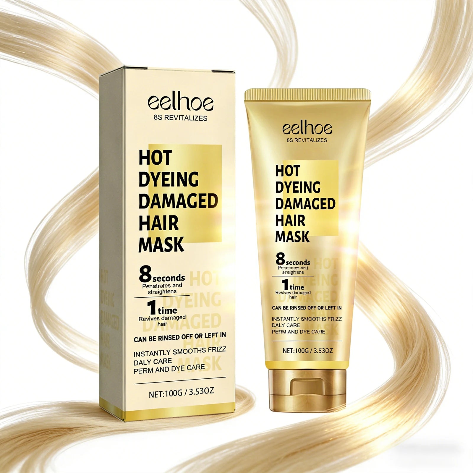 Eelhoe Keratin Hair Cream – Repair Frizz & Damaged Hair 100g Keratin Hair Mask Peaceful Pleasures Health and Wellness