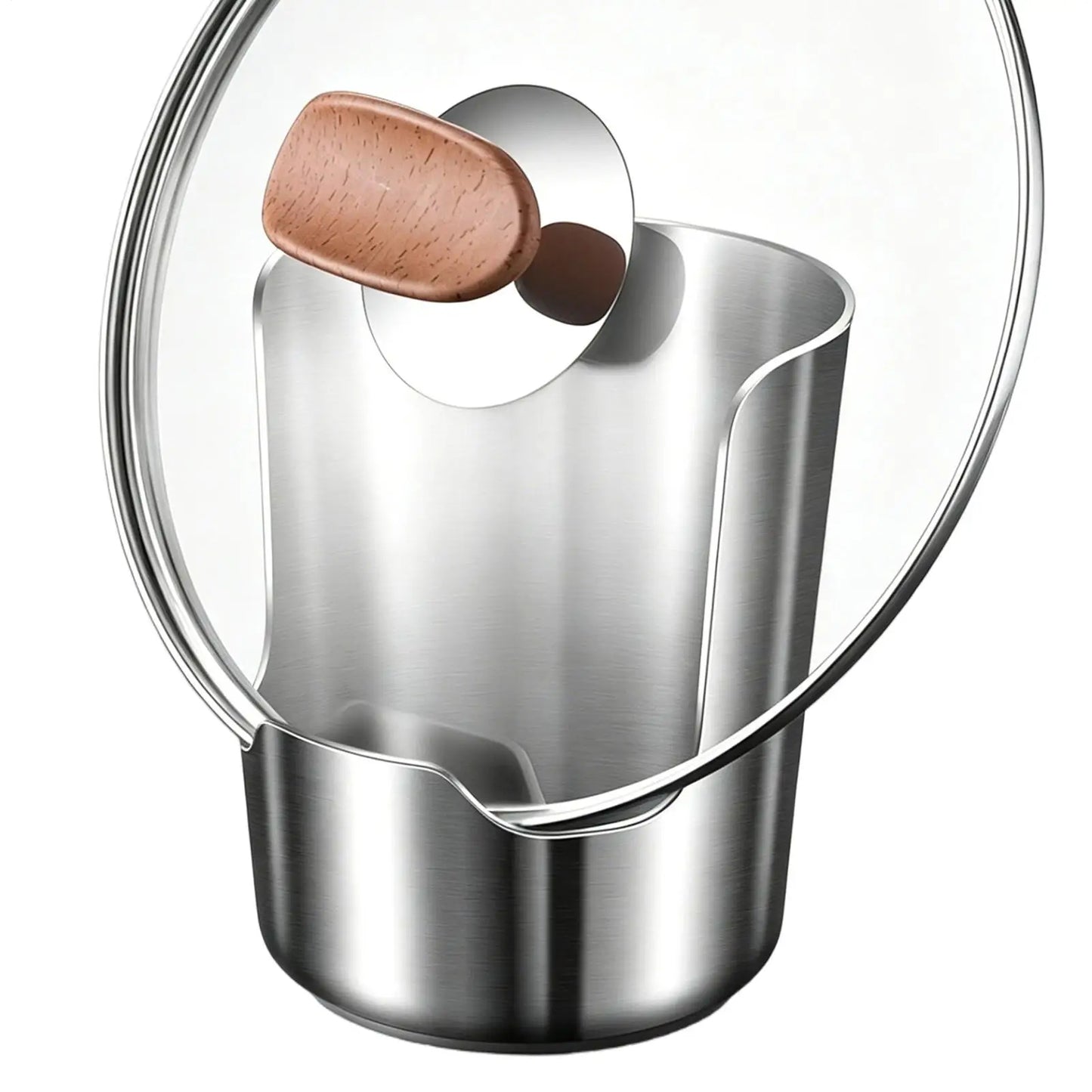 Stainless Steel Spoon Rest & Pot Lid Holder | Kitchen Rack