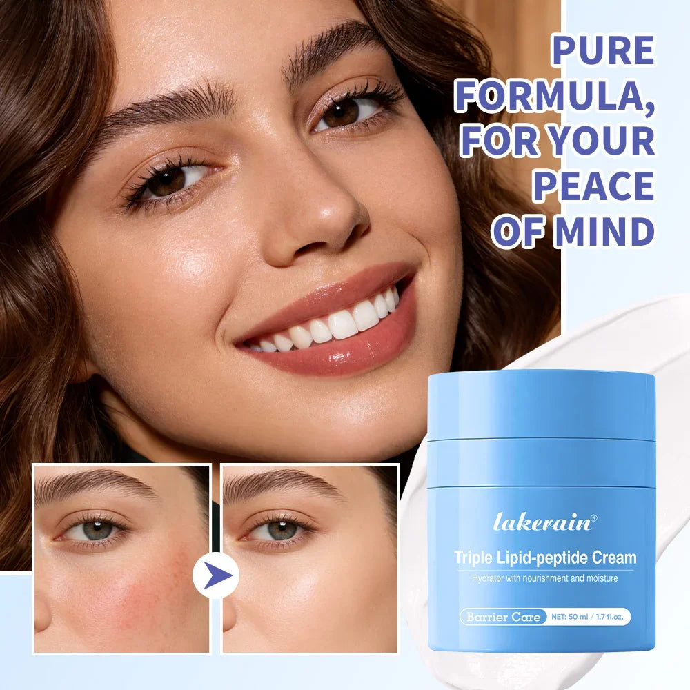Triple Lipid Peptide Face Cream – Deep Hydration Moisturizer
