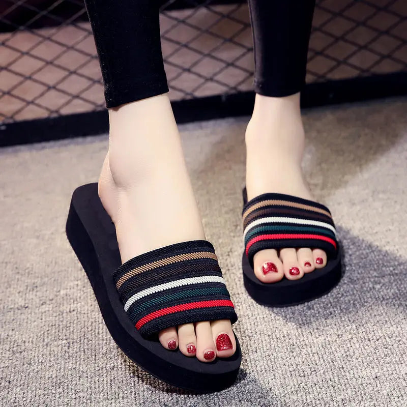 Women's Lightweight EVA Flat Flip-Flop Non-Slip Slippers