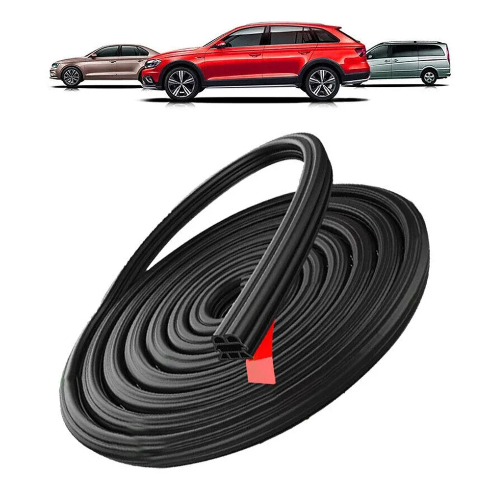 3-Layer Seal Strip Car Door Seal Strips Sound Insulation Weatherstrip Accessories Auto 5M Rubber Strips Peaceful Pleasures Health and Wellness
