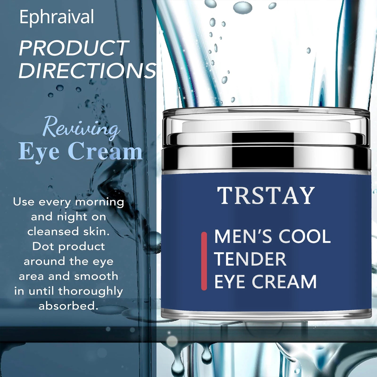 Men's Eye Cream, Eye Cream for Dark Circles and Puffiness, Anti-aging Caffeine Eye Cream for Men, Peaceful Pleasures Health and Wellness