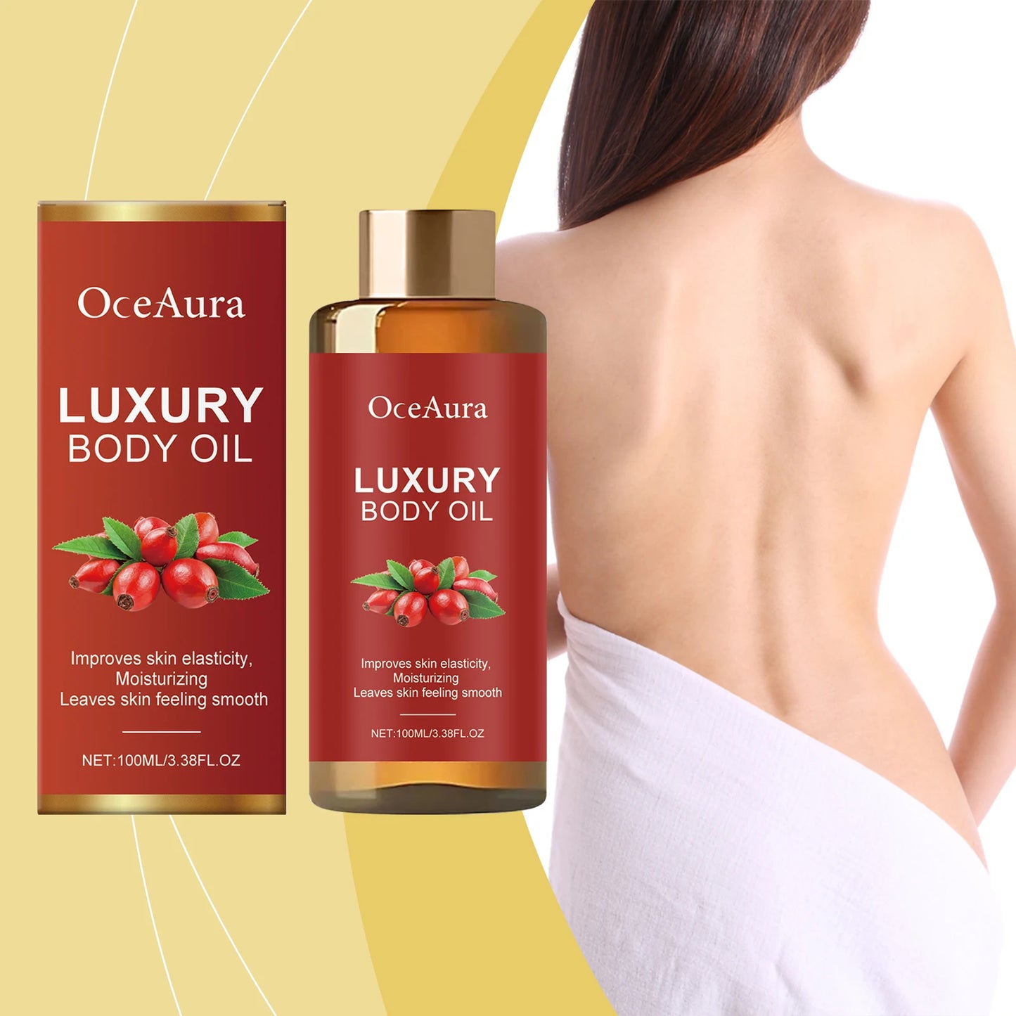 OceAura Calendula Firming Body Oil | Antioxidant Skin Serum 100ml