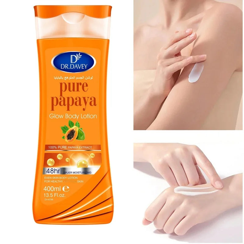 DR.DAVEY Papaya Skin Care3Set Body Lotion +Soap +Body Oil Four Seasons Skin Care Set Gift Cleansing, Hydrating and Moisturizing Peaceful Pleasures Health and Wellness