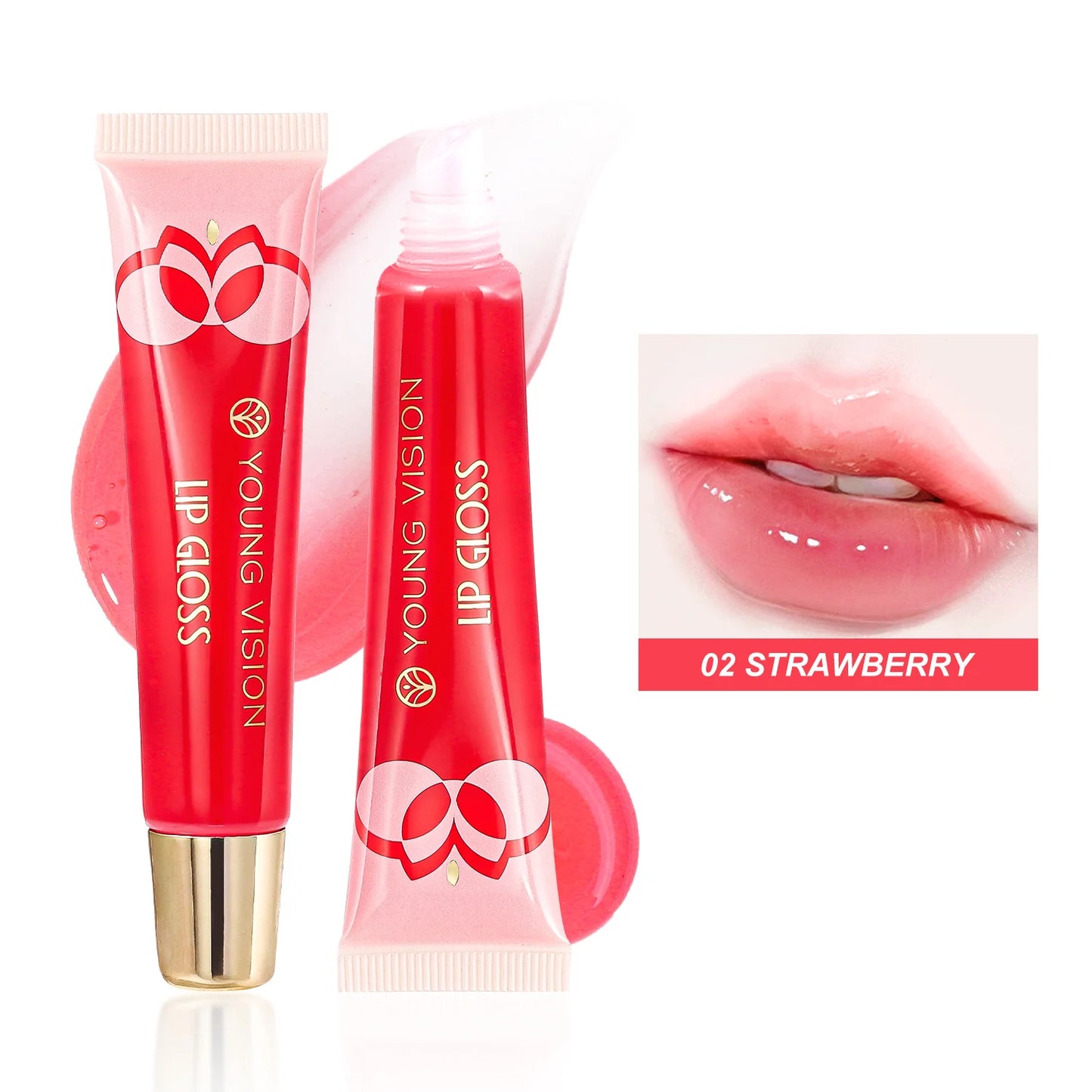 6-Color Fruit Flavor Mirror Lip Gloss Oil | Long-Lasting Shine